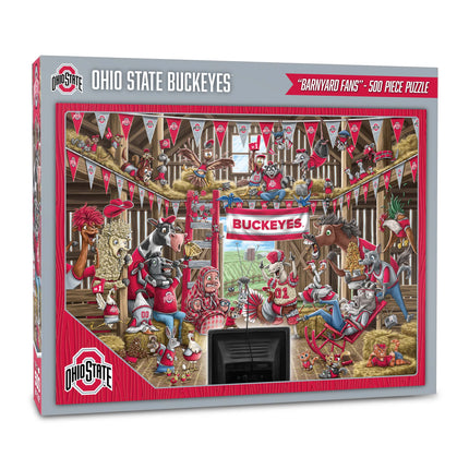 Ohio State Buckeyes Barnyard Fans Puzzle - 500 PC