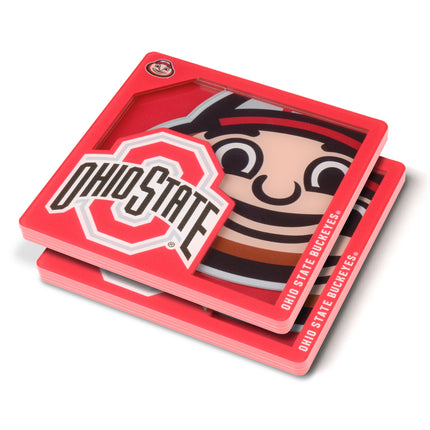 Ohio State Buckeyes 3D Logo Series Coasters