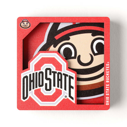 Ohio State Buckeyes 3D Logo Series Magnet
