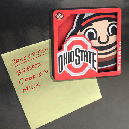 Ohio State Buckeyes 3D Logo Series Magnet