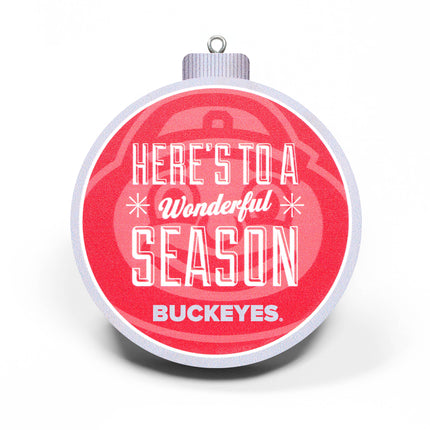 Ohio State Buckeyes 3D Logo Series Ornament
