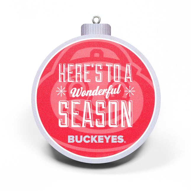 Ohio State Buckeyes 3D Logo Series Ornament