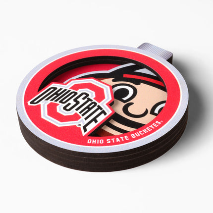 Ohio State Buckeyes 3D Logo Series Ornament