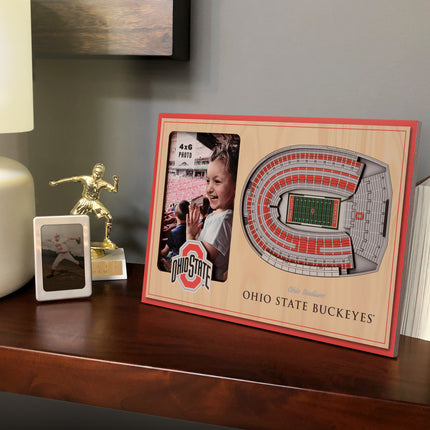 Ohio State Buckeyes 3D StadiumView Picture Frame