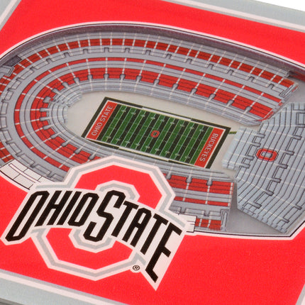Ohio State Buckeyes 3D Stadium View Coasters
