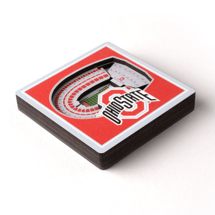 Ohio State Buckeyes 3D StadiumView Magnets