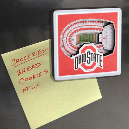 Ohio State Buckeyes 3D StadiumView Magnets