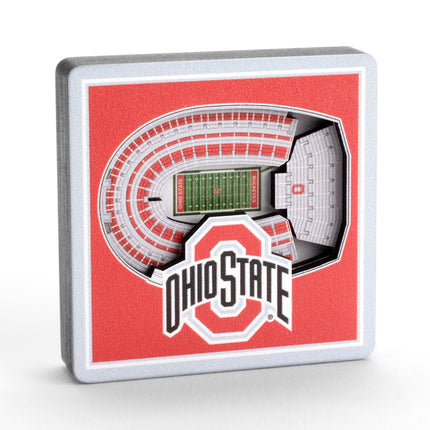 Ohio State Buckeyes 3D StadiumView Magnets