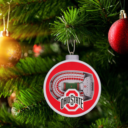 Ohio State Buckeyes 3D StadiumView Ornaments