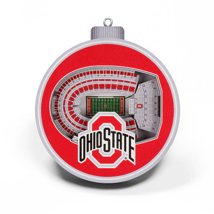 Ohio State Buckeyes 3D StadiumView Ornaments