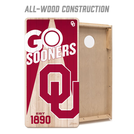 Oklahoma Sooners 2x4 Cornhole Boards