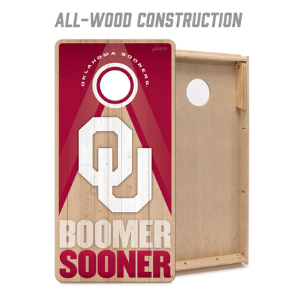 Oklahoma Sooners 2x4 Slogan Series Cornhole Boards