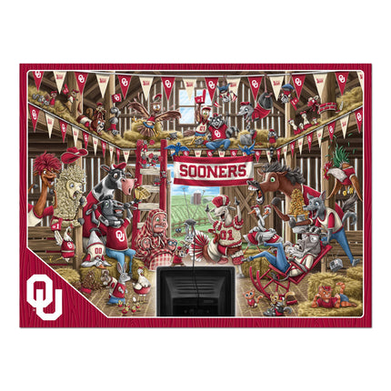 Oklahoma Sooners Barnyard Fans Puzzle - 500 PC