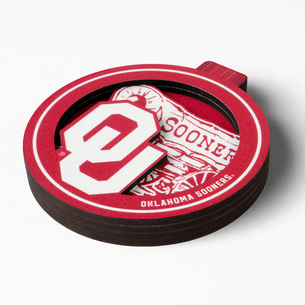 Oklahoma Sooners 3D Logo Series Ornament