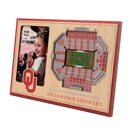 Oklahoma Sooners 3D StadiumView Picture Frame