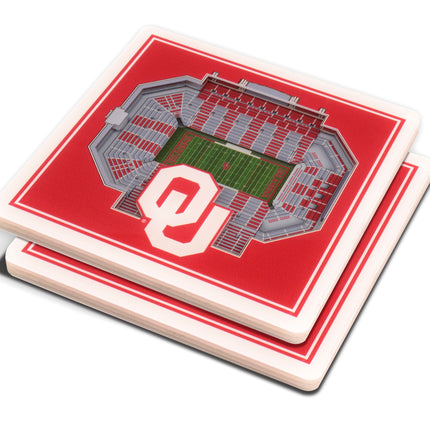 Oklahoma Sooners 3D Stadium View Coasters