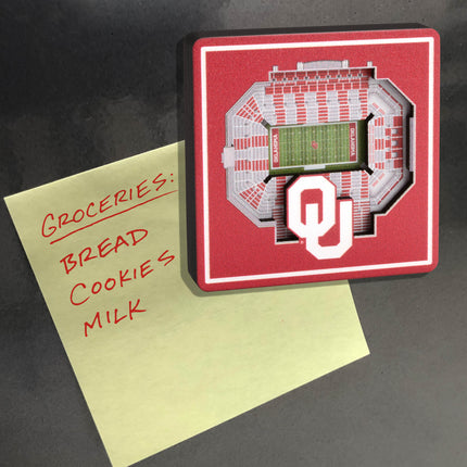 Oklahoma Sooners 3D StadiumView Magnets