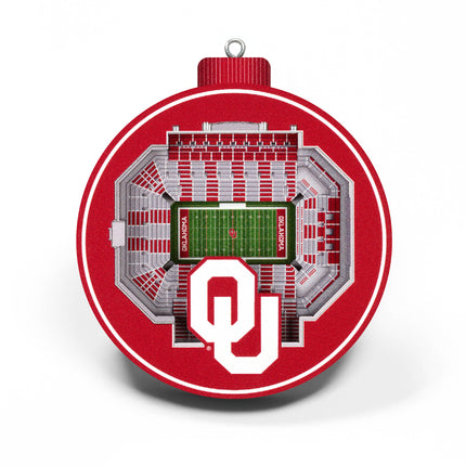 Oklahoma Sooners 3D StadiumView Ornaments