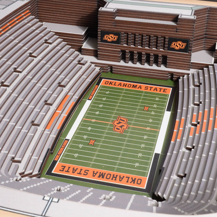 Oklahoma State Cowboys 25-Layer StadiumViews 3D Wall Art