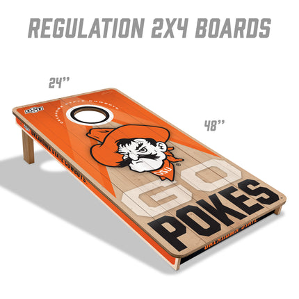 Oklahoma State Cowboys 2x4 Slogan Series Cornhole Boards