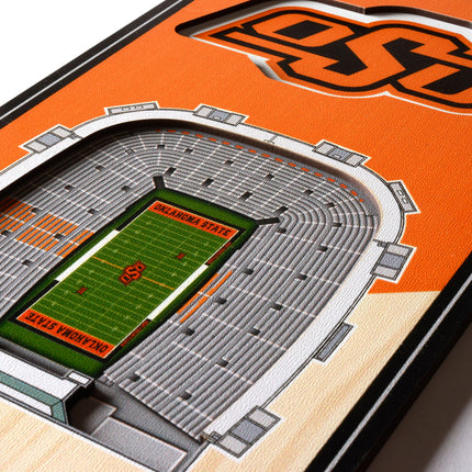 Oklahoma State Cowboys 3D Stadium 6x19 Banners