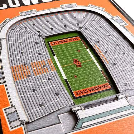 Oklahoma State Cowboys 8x32 3D Stadium Banner