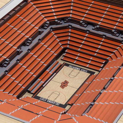 Oklahoma State Cowboys 25-Layer StadiumViews 3D Wall Art