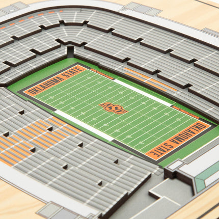 Oklahoma State Cowboys 5-Layer 3D StadiumView Wall Art
