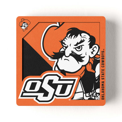 Oklahoma State Cowboys 3D Logo Series Magnet
