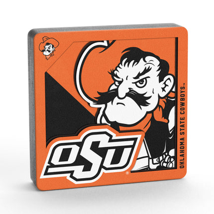 Oklahoma State Cowboys 3D Logo Series Magnet