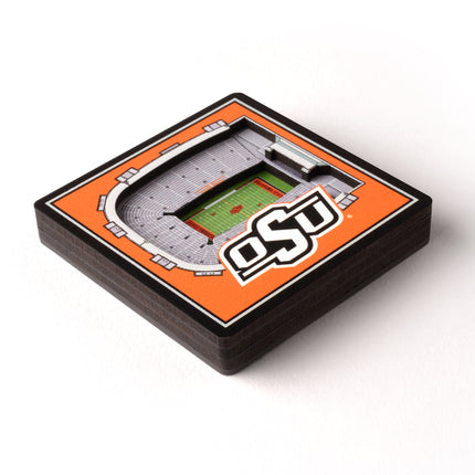 Oklahoma State Cowboys 3D StadiumView Magnets