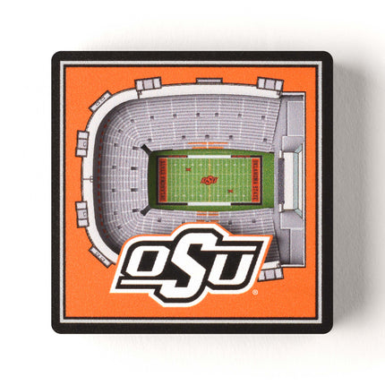 Oklahoma State Cowboys 3D StadiumView Magnets