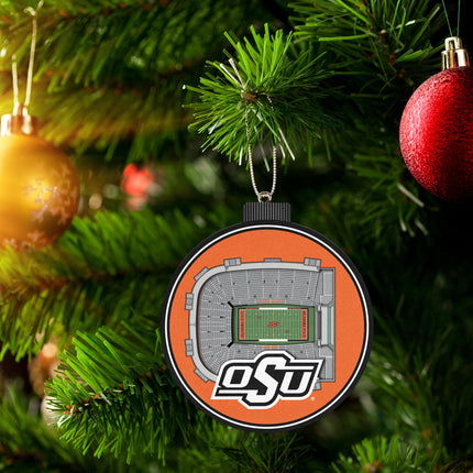 Oklahoma State Cowboys 3D StadiumView Ornaments