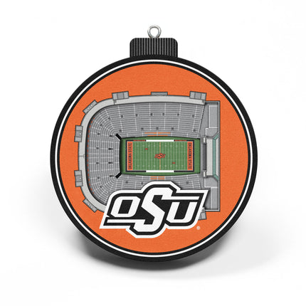Oklahoma State Cowboys 3D StadiumView Ornaments