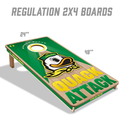 Oregon Ducks 2x4 Slogan Series Cornhole Boards
