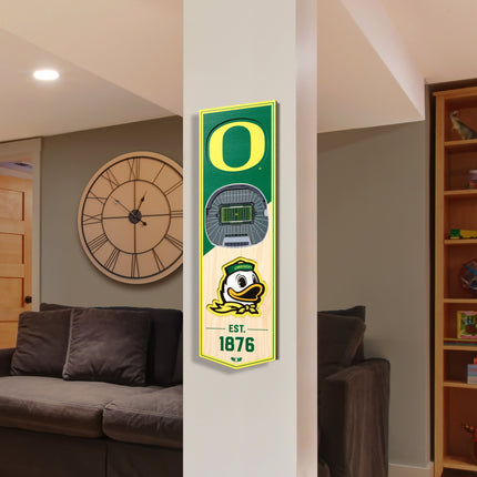 Oregon Ducks 3D Stadium 6x19 Banners