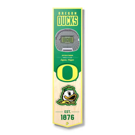 Oregon Ducks 8x32 3D Stadium Banner