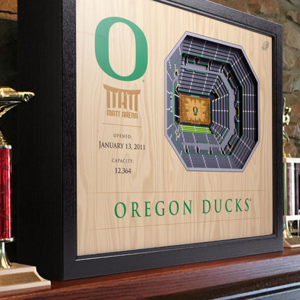 Oregon Ducks 25-Layer StadiumViews 3D Wall Art
