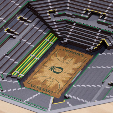 Oregon Ducks 25-Layer StadiumViews 3D Wall Art