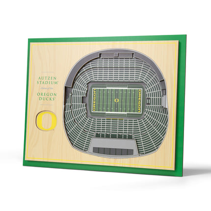 Oregon Ducks 5-Layer 3D StadiumView Wall Art