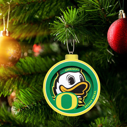 Oregon Ducks 3D Logo Series Ornament