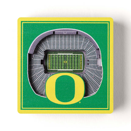 Oregon Ducks 3D StadiumView Magnets