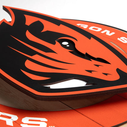 Oregon State Beavers 3DX Circle Backer Wall Art