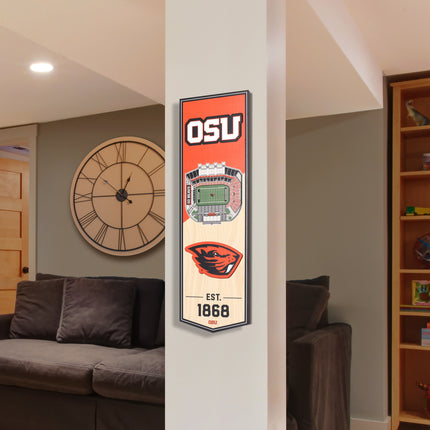 Oregon State Beavers 3D Stadium 6x19 Banners