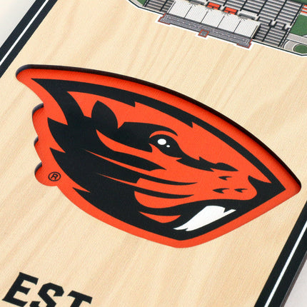 Oregon State Beavers 3D Stadium 6x19 Banners