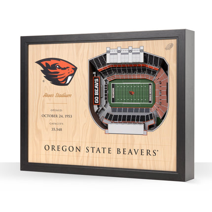 Oregon State 25-Layer StadiumViews 3D Wall Art