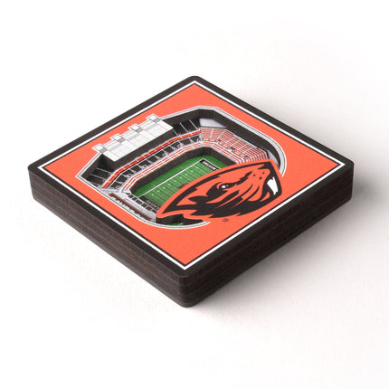 Oregon State Beavers 3D StadiumView Magnets