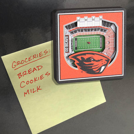 Oregon State Beavers 3D StadiumView Magnets
