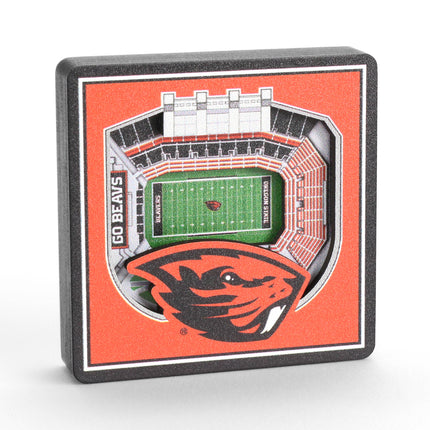 Oregon State Beavers 3D StadiumView Magnets