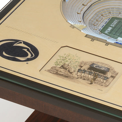 Penn State Nittany Lions 25-Layer StadiumView End Table